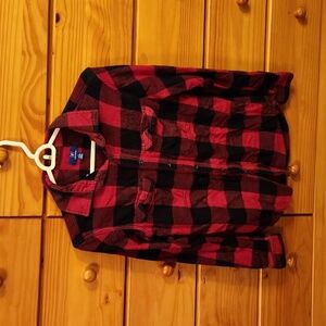 Red Buffalo print flannel